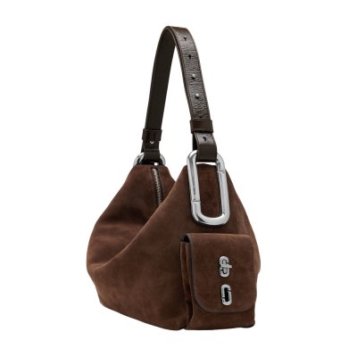 THE SCENE LARGE SHOULDER BAG IN SUEDE